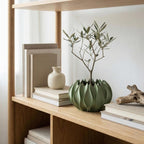 Sculptural Petal Planter with Drainage Tray, Modern Indoor Plant Pot for Succulents